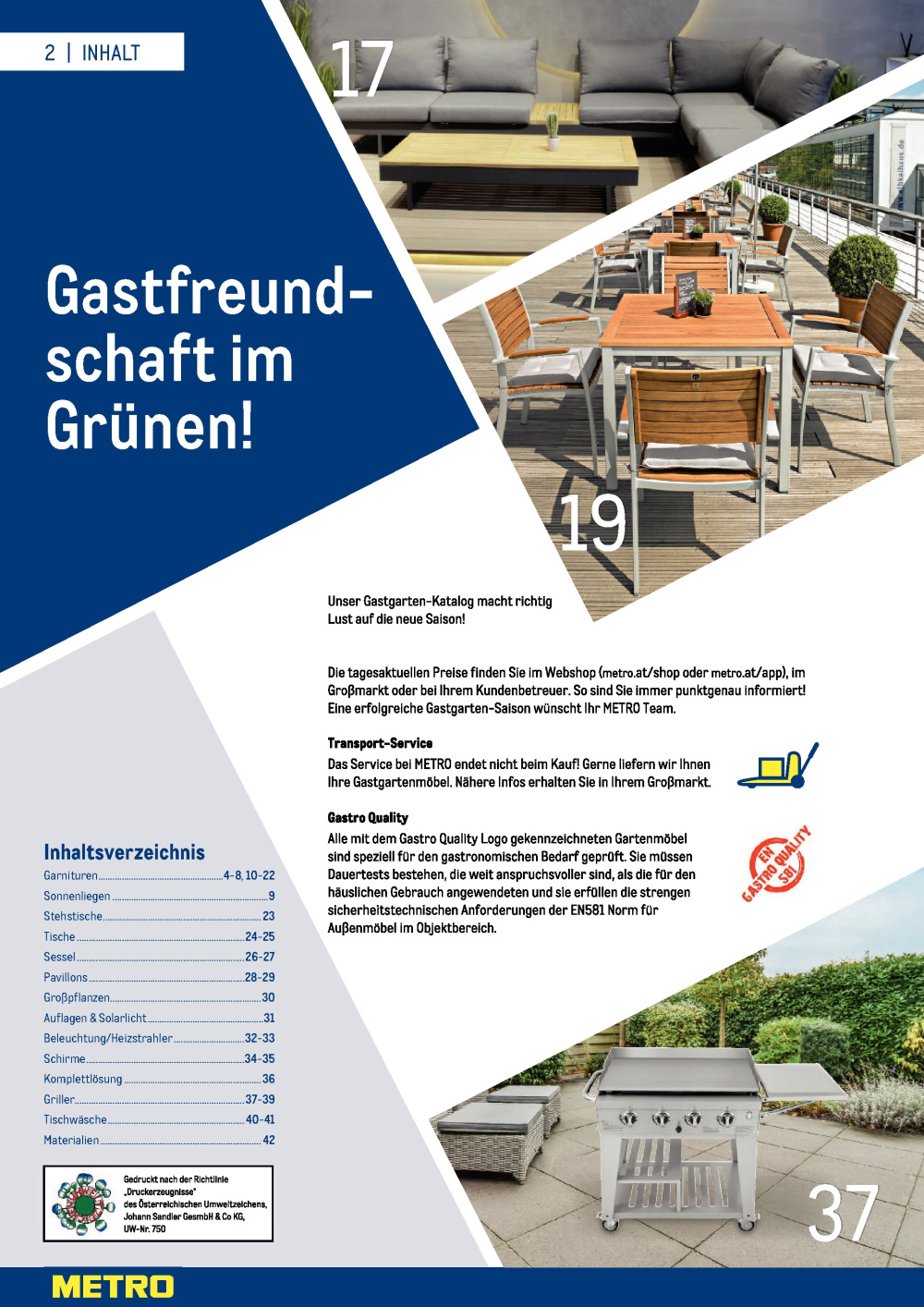 Leták METRO Flugblatt - Gastgarten, Rakousko - strana 2