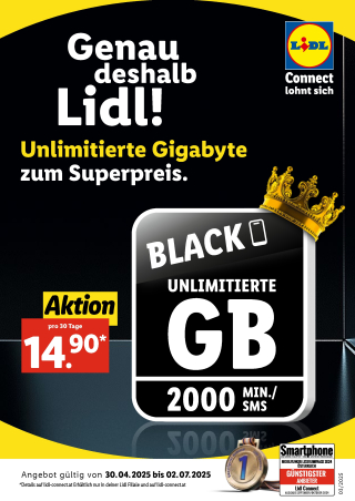 Lidl Flugblatt Specials -Black Tarif
